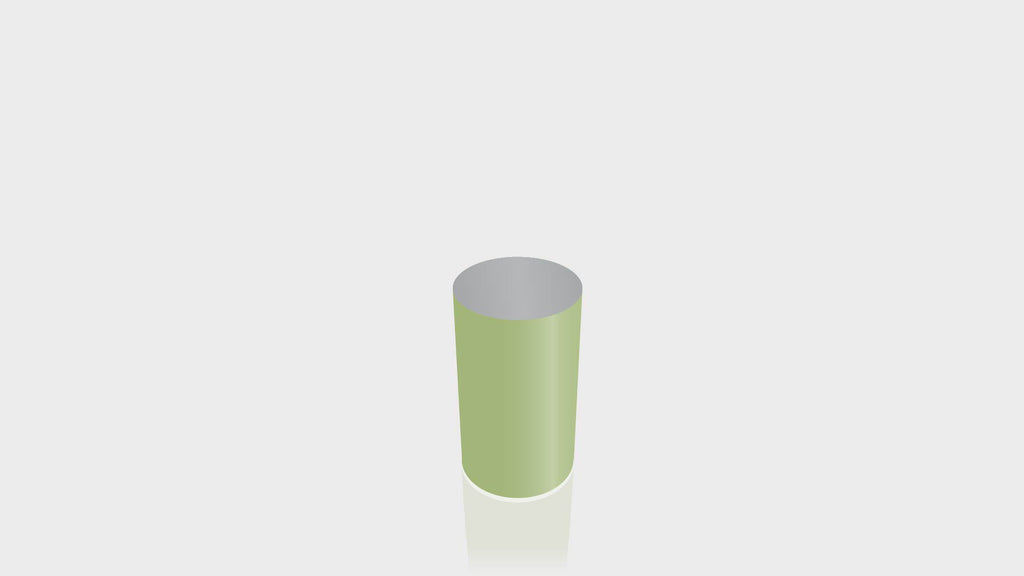 CYLINDRICAL - Leaf Green Base + Mouse Grey Top