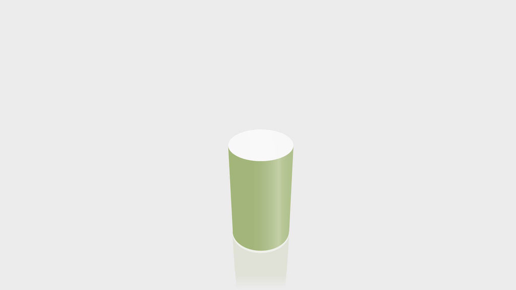 CYLINDRICAL - Leaf Green Base + White Top