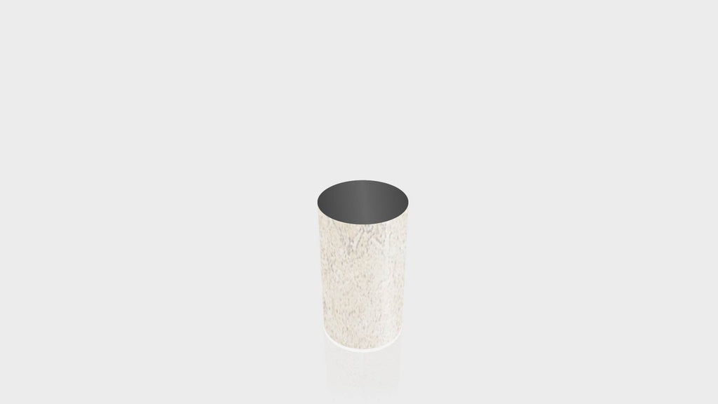 CYLINDRICAL - Lime Stone Base + Black Top