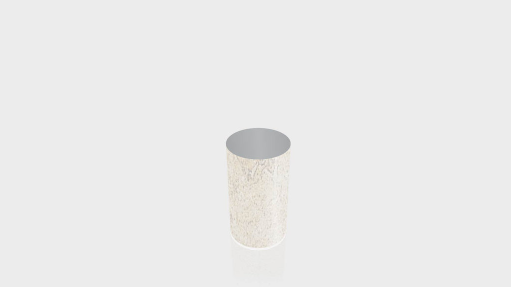 CYLINDRICAL - Lime Stone Base + Mouse Grey Top