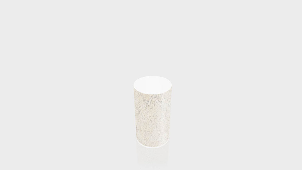 CYLINDRICAL - Lime Stone Base + White Top