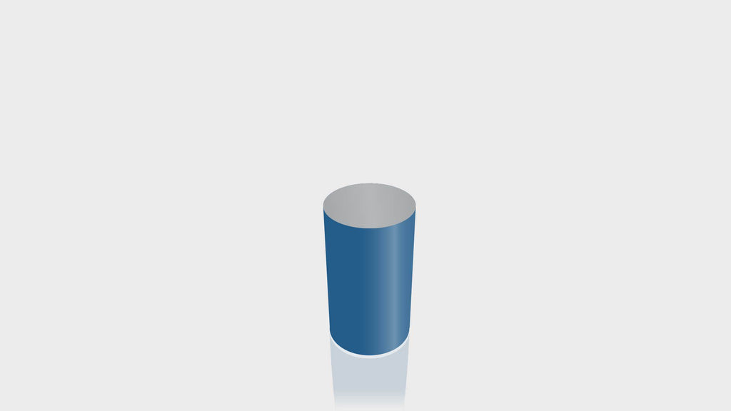 CYLINDRICAL - Marine Blue Base + Mouse Grey Top