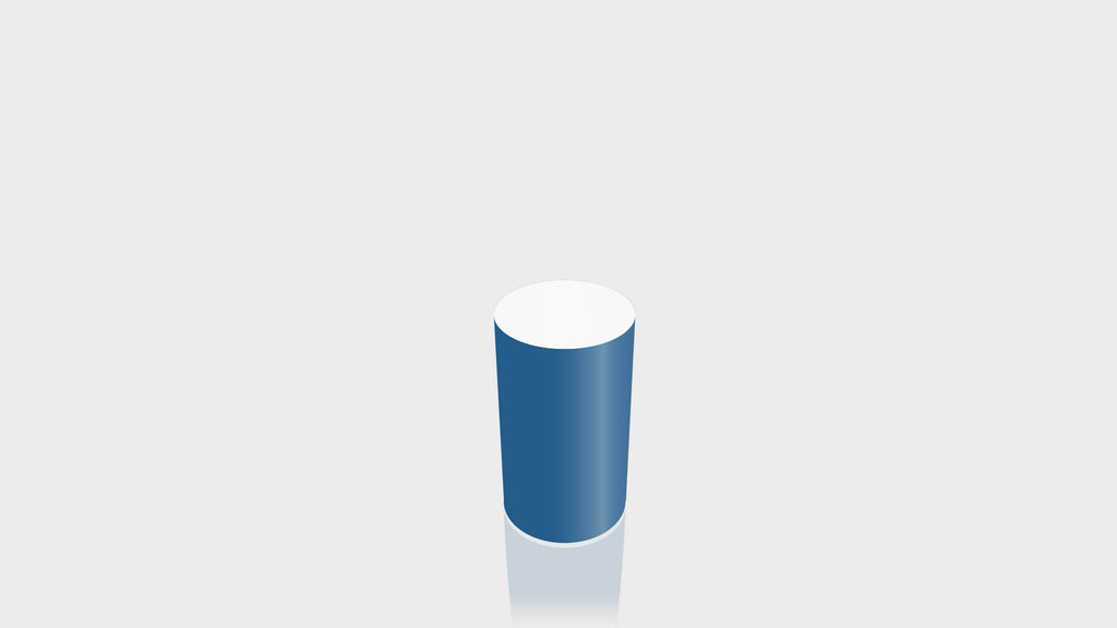 CYLINDRICAL - Marine Blue Base + White Top