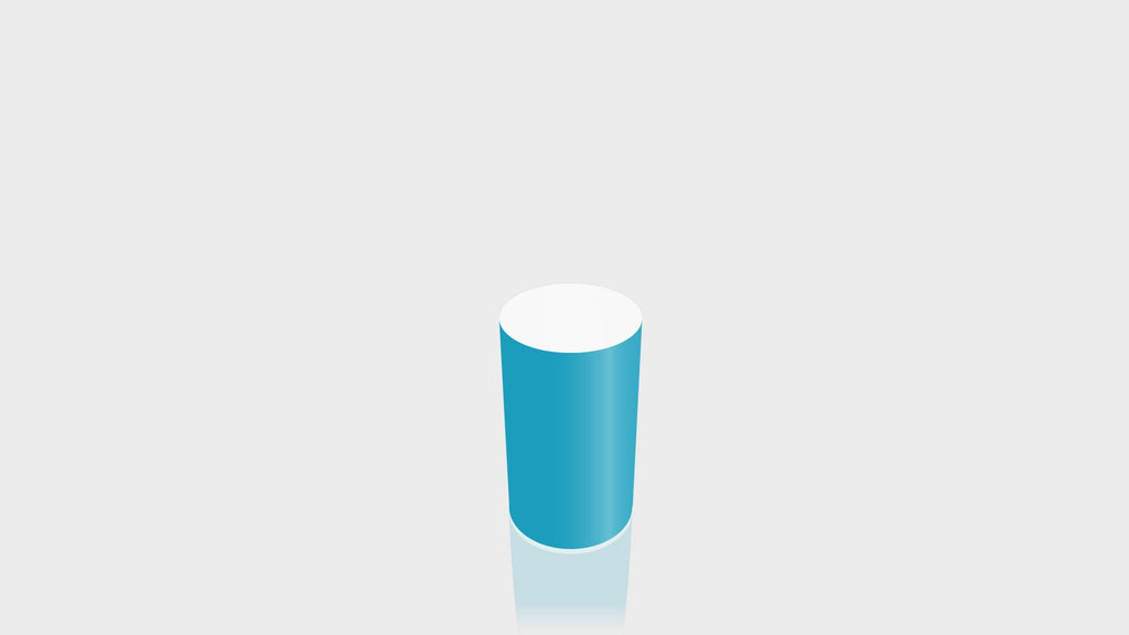 CYLINDRICAL - Matrix Blue Base + White Top