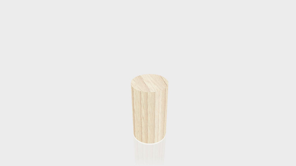 CYLINDRICAL - Natural Ash Base + Natural Ash Top