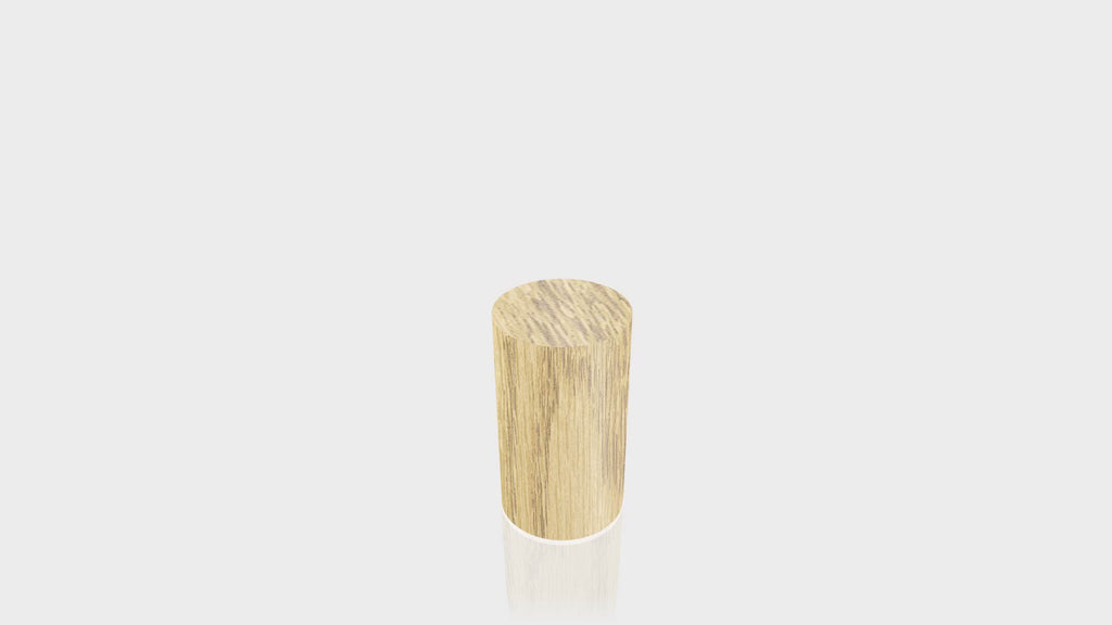 CYLINDRICAL - Natural Oak Base + Natural Oak Top