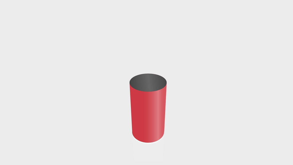 CYLINDRICAL - Spectrum Red Base + Black Top