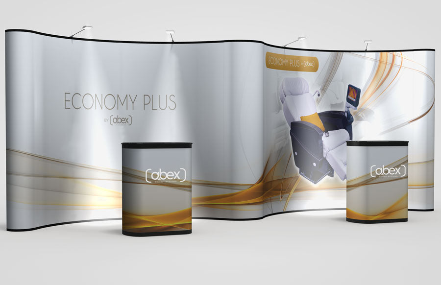 20ft Abex Economy Gullwing Pop-Up Display
