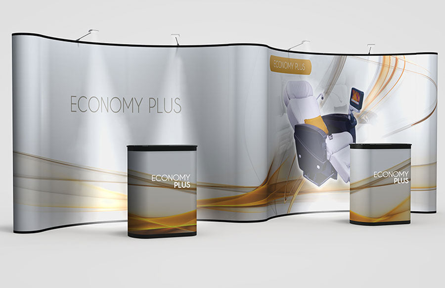 20ft Abex Economy Gullwing Pop-Up Display