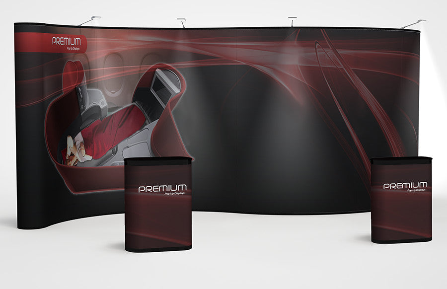 20ft Abex Premium Serpentine Pop-Up Display