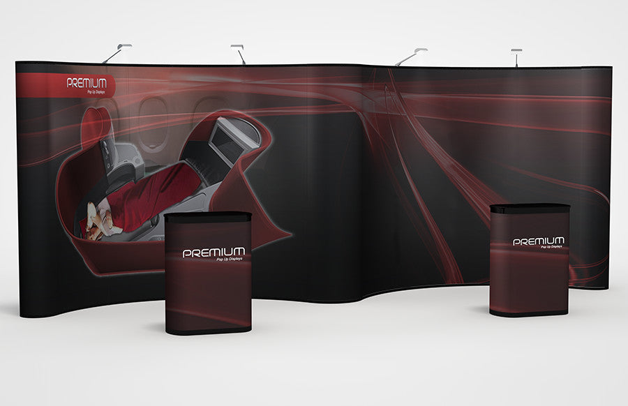 20ft Abex Premium Gullwing Pop-Up Display