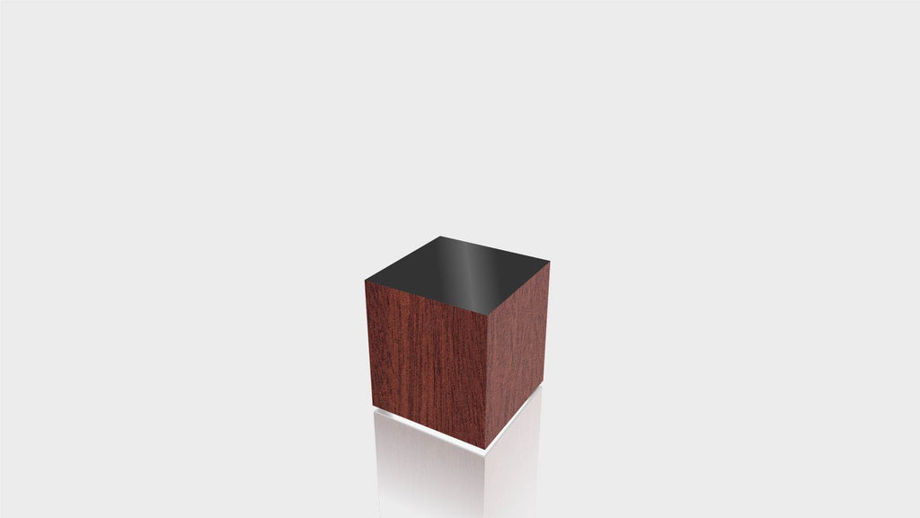 RECTANGLE - Acajou Mahogany Base + Black Top