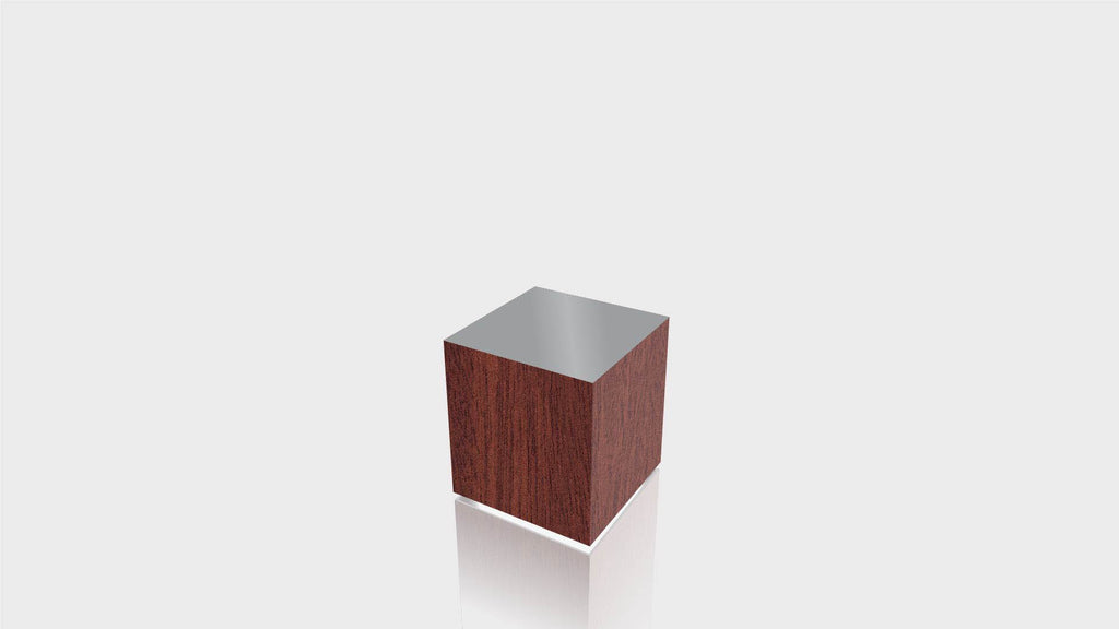 RECTANGLE - Acajou Mahogany Base + Mouse Grey Top