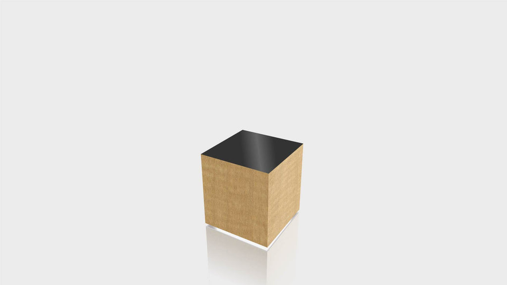 RECTANGLE - African Limba Base + Black Top