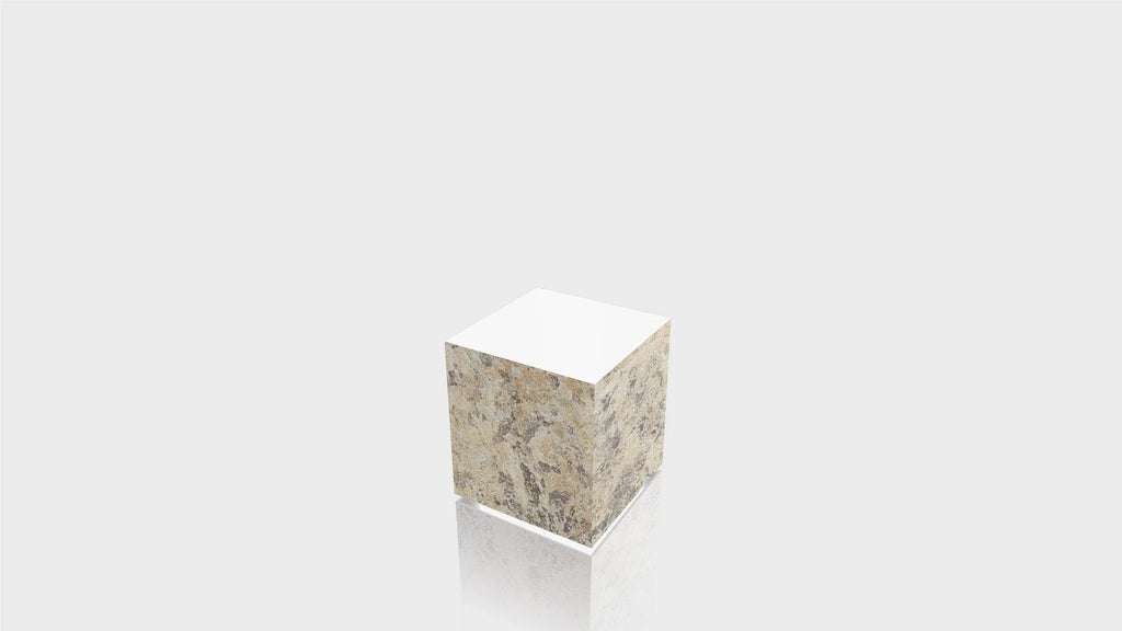 RECTANGLE - Belmonte Granite Base + White Top