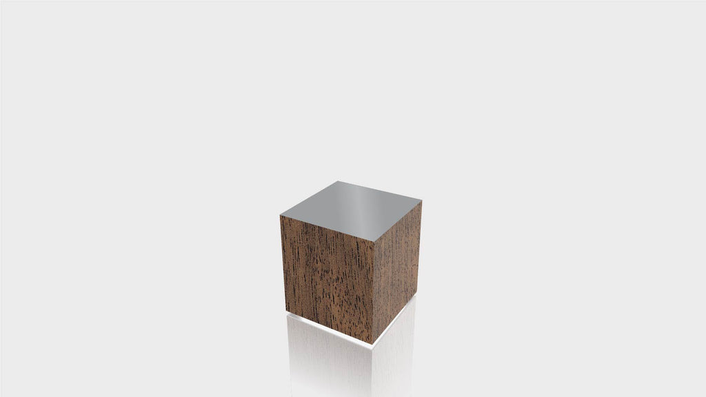 RECTANGLE - Black Walnut Base + Mouse Grey Top