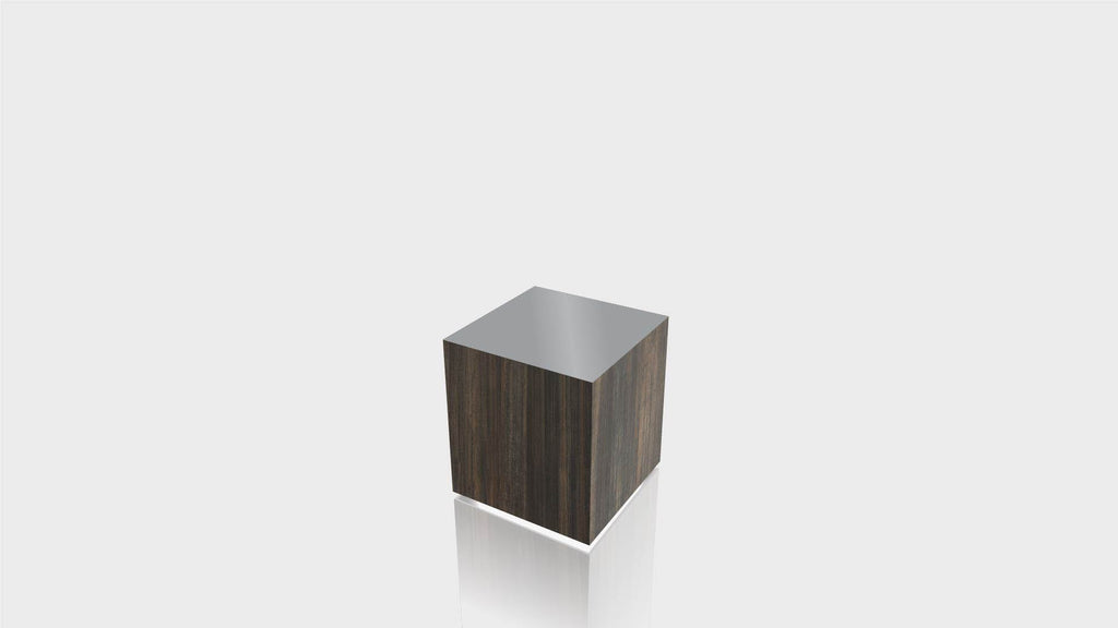 RECTANGLE - Bronzed Steel Base + Mouse Grey Top