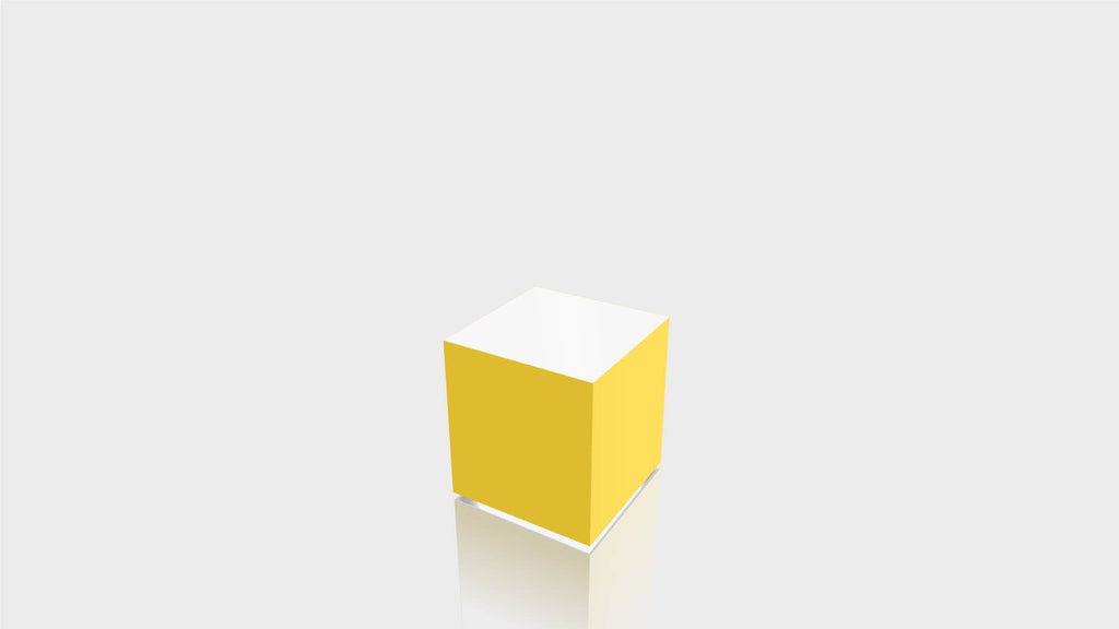 RECTANGLE - Chrome Yellow Base + White Top