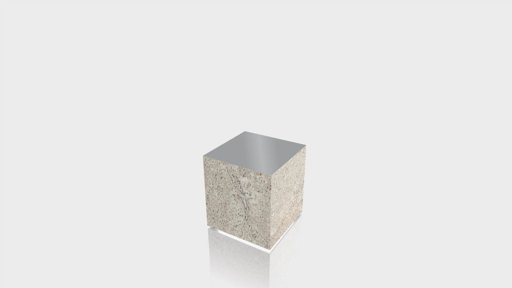 RECTANGLE - Concrete Stone Base + Mouse Grey Top