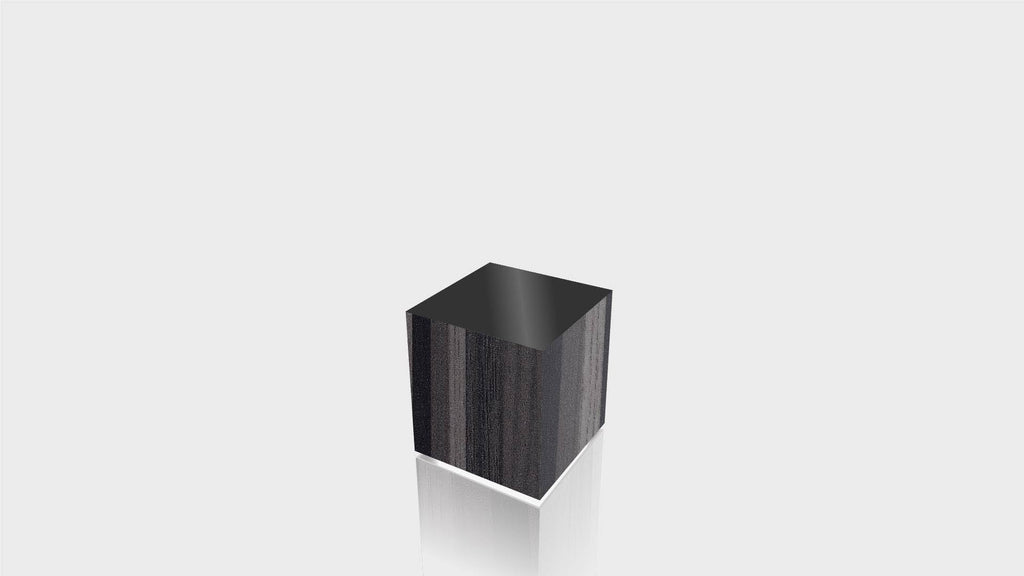 RECTANGLE - Ebony Ribbonwood Base + Black Top