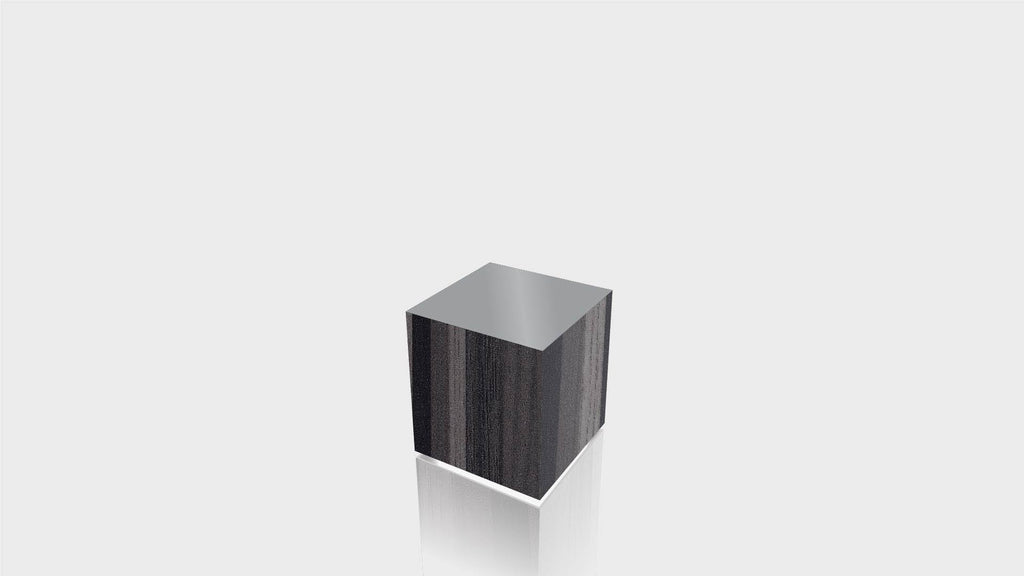 RECTANGLE - Ebony Ribbonwood Base + Mouse Grey Top