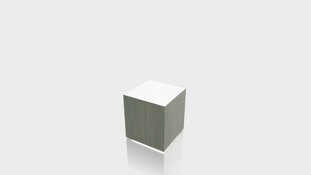 RECTANGLE - Green Slate Birchply Base + White Top