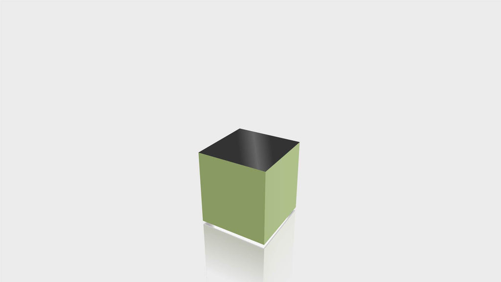 RECTANGLE - Leaf Green Base + Black Top