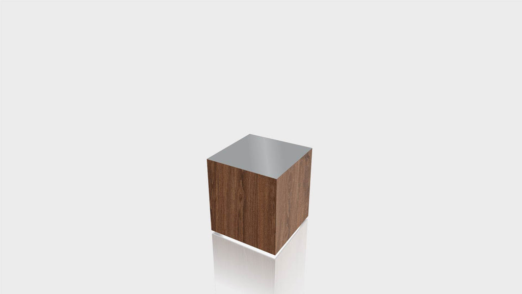 RECTANGLE - Thermo Walnut Base + Mouse Grey Top