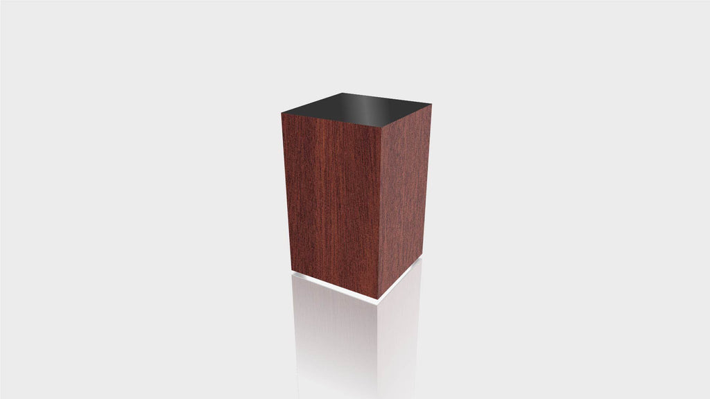 RECTANGLE - Acajou Mahogany Base + Black Top