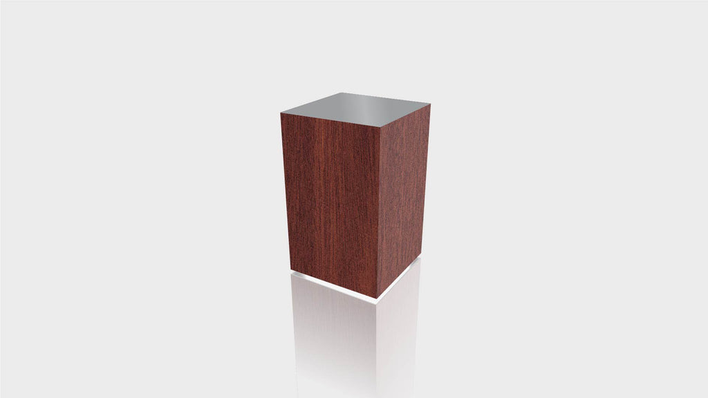 RECTANGLE - Acajou Mahogany Base + Mouse Grey Top