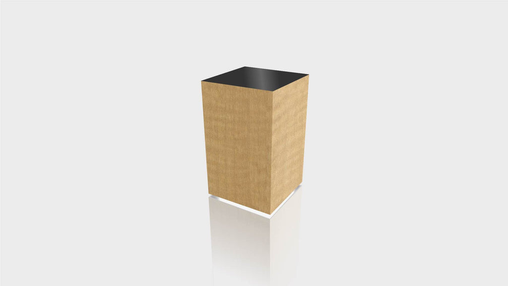 RECTANGLE - African Limba Base + Black Top