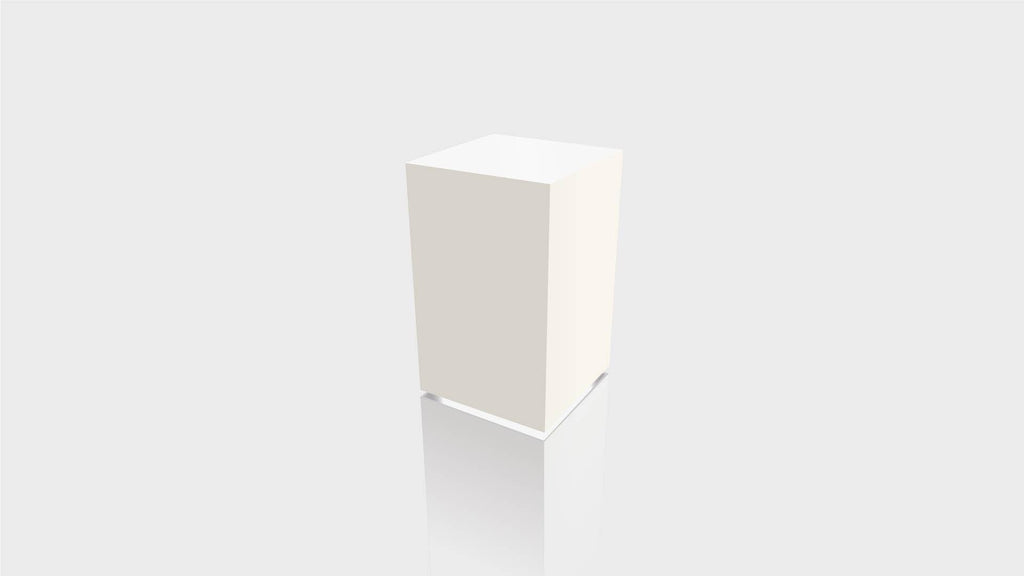 RECTANGLE - Antique White Base + White Top