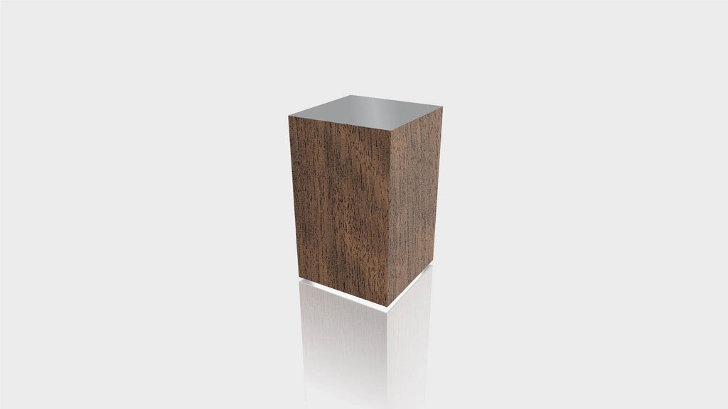 RECTANGLE - Black Walnut Base + Mouse Grey Top