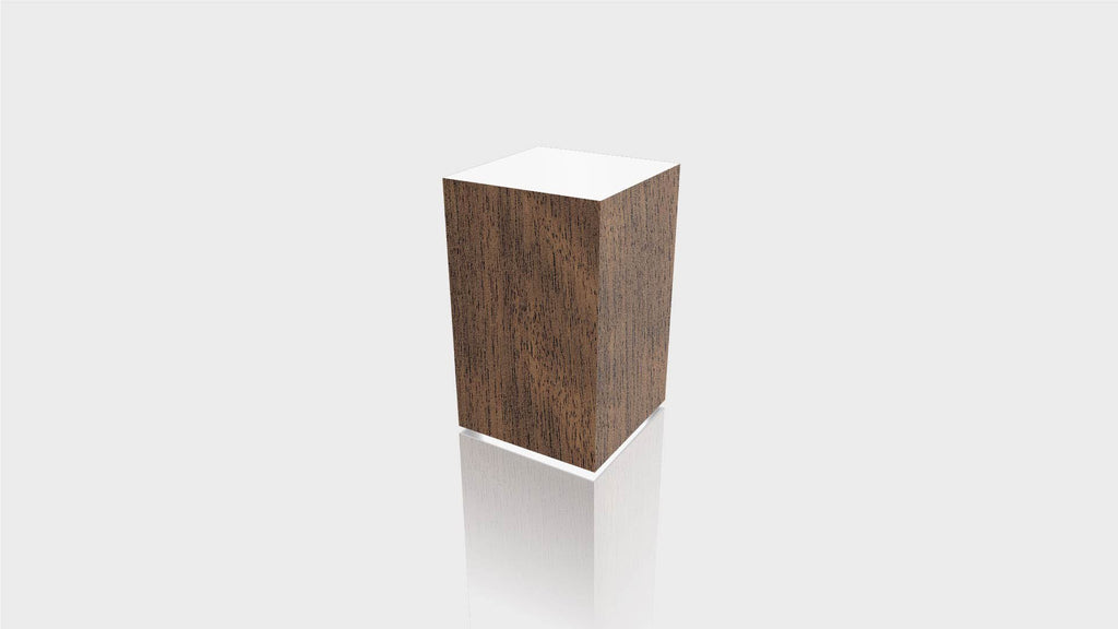 RECTANGLE - Black Walnut Base + White Top