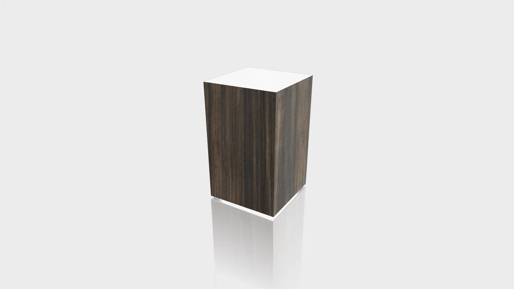 RECTANGLE - Bronzed Steel Base + White Top