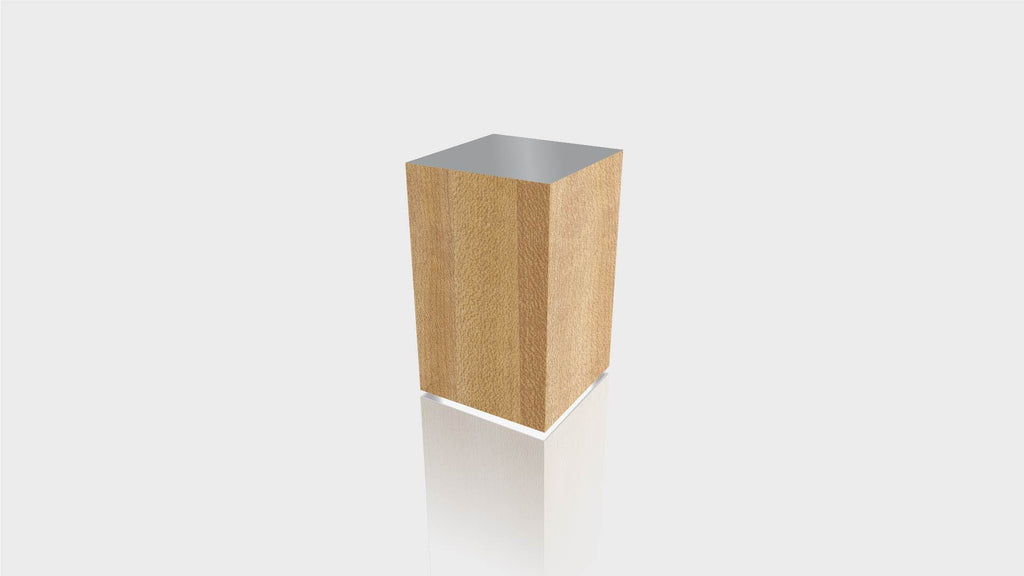 RECTANGLE - Butcherblock Maple Base + Mouse Grey Top