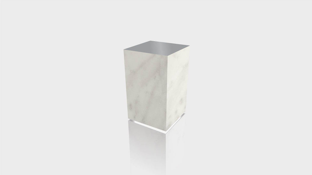 RECTANGLE - Carrara Bianco Base + Mouse Grey Top