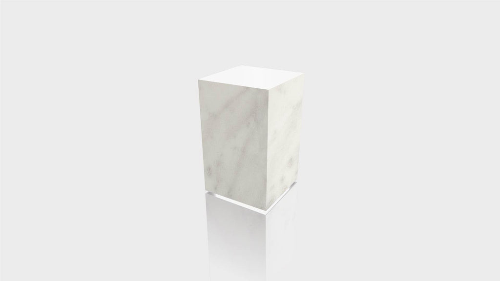 RECTANGLE - Carrara Bianco Base + White Top