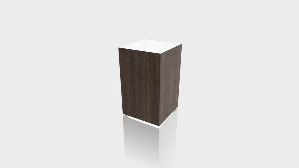 RECTANGLE - Cascara Teakwood Base + White Top