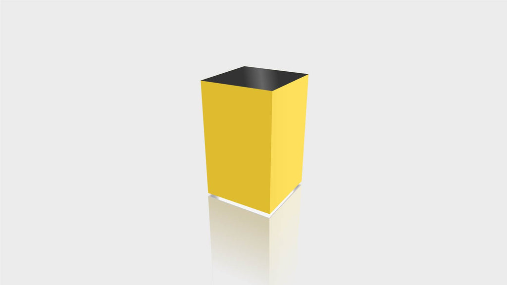 RECTANGLE - Chrome Yellow Base + Black Top