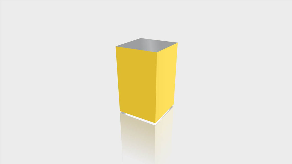 RECTANGLE - Chrome Yellow Base + Mouse Grey Top