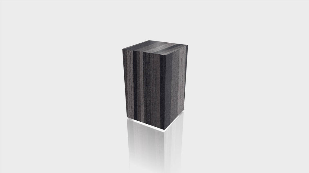 RECTANGLE - Ebony Ribbonwood Base + Ebony Ribbonwood Top