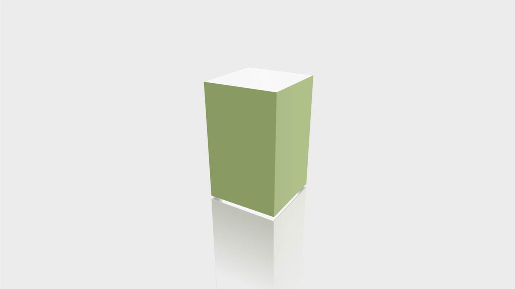 RECTANGLE - Leaf Green Base + White Top