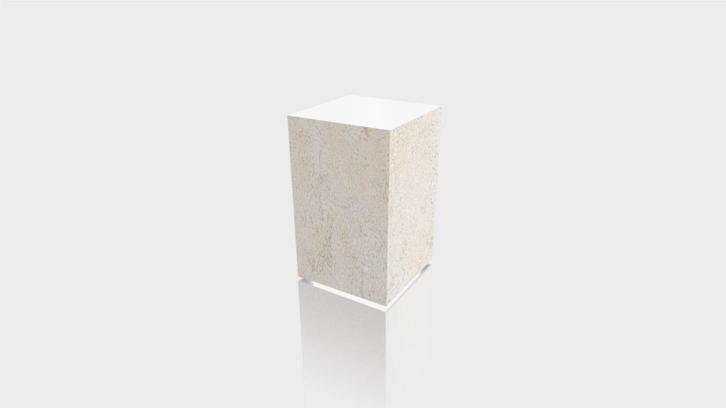 RECTANGLE - Lime Stone Base + White Top