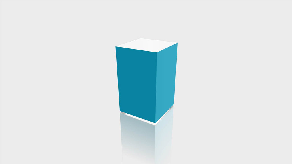 RECTANGLE - Matrix Blue Base + White Top