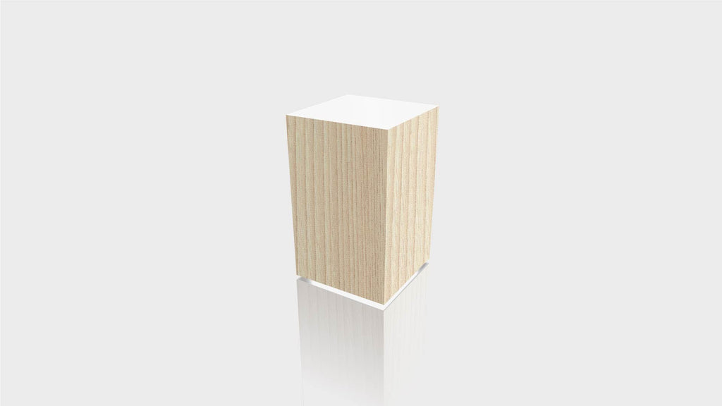 RECTANGLE - Natural Ash Base + White Top