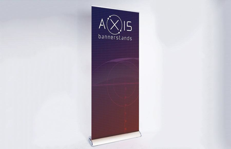 33" x 79" Axis 850 Bannerstand Hardware & Banner
