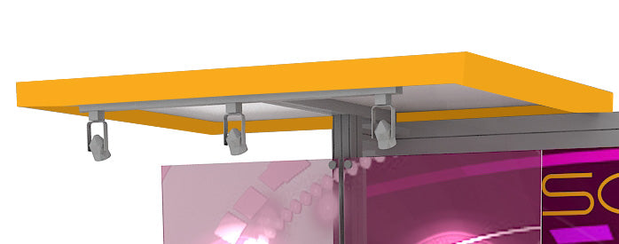 Laminate Backwall Ceiling Visible Extrusions