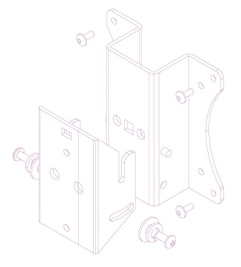 Add Small Monitor Mount to Backwall [Small Backwall (Right) Options]