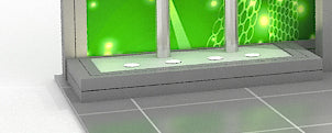 Add (4) Puck Lights to Back Wall Platform [10x10 Kit/Backwall Options]